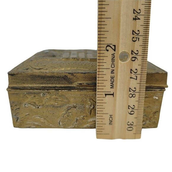 Vintage Japanese Metal Dragon Cigarette Box - Picture 11 of 11